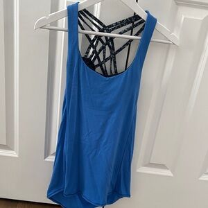 Lululemon Athletica Blue Strappy Tank Top